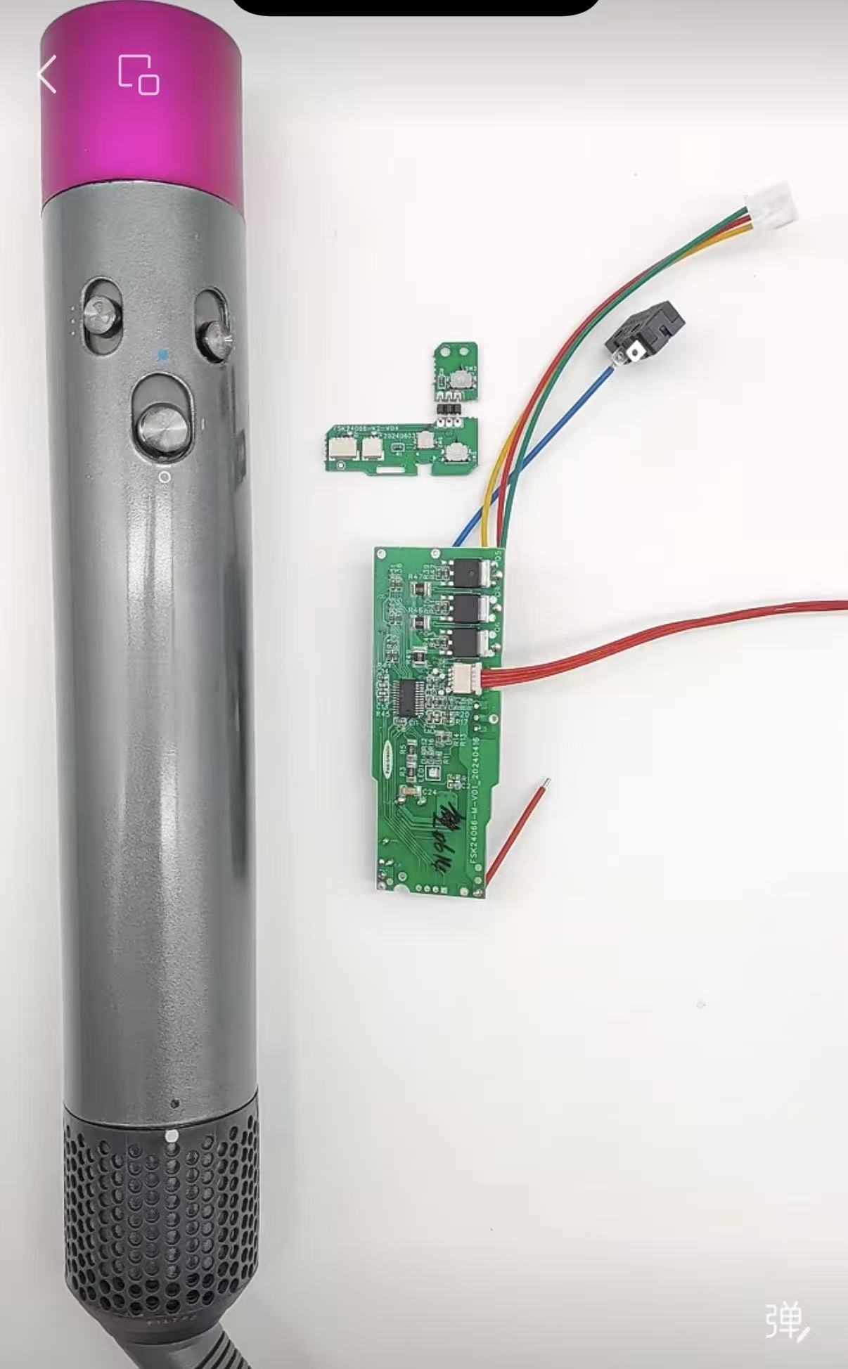 Electric hair curler product and its internal control system